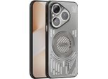 Custodia Magnetica Per Huawei Pura 80 Custodia Protettiva Antiurto In Alluminio Con Dissipazione Del Calore E Pellicola Per Lenti Grigio