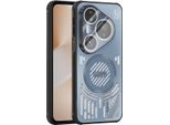 Custodia Magnetica Per Huawei Pura 80 Pro/Pura 80 Pro+ Custodia Protettiva Antiurto In Alluminio Con Dissipazione Del Calore E Pellicola Per Lenti Blu
