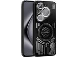 Custodia Magnetica Per Huawei Pura 70 Pro/Pura 70 Pro+ Custodia Protettiva In Alluminio Antiurto Con Dissipazione Del Calore E Pellicola Per Lenti Nero