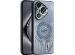 Custodia Magnetica Per Huawei Pura 70 Custodia Protettiva Antiurto In Alluminio Con Dissipazione Del Calore E Pellicola Per Lenti Blu
