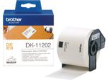 Etichette Per Stampante Brother DK-11202 Bianco/Nero 62 X 100 Mm (3 Pz.)