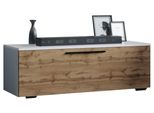 Mobili Tv Arila Rovere Bianco / Miele A. 39 X L. 115 X P. 40 Cm