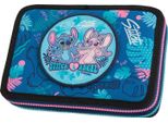 Mcneill Astuccio Per Matite Jumper Pencil Case With Two Compartments Disney Stitch Blu