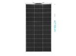 Pannello Solare Flessibile, Alta Efficienza 24%, Impermeabile IP67, 120W-Bianco