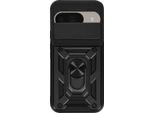 Mayaxess, Custodia Protettiva Per Google Pixel 9 / 9 Pro, Cover Fotocamera Con Supporto Ad Anello, Nero