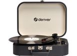 Denver VPL-130 Giradischi Portatile, 33/45/78 Giri, Registrazione USB-PC