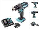 Trapano A Percussione A Batteria Makita Dhp 482 RG1 18 V 62 Nm + 1X Batteria Ricaricabile 6,0 Ah + Caricabatterie