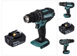Makita Dhp 482 T1 Trapano A Percussione A Batteria 18 V 62 Nm + 1X Batteria Ricaricabile 5,0 Ah - Senza Caricabatterie