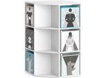 Vicco Libreria Bambini Luigi, 64 X 107.8 Cm Con 6 Scatole Pieghevoli Opt.2, Bianco