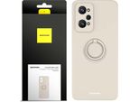 Spacecase Custodia Ad Anello In Silicone Per Realme Gt Neo 2/Neo 3T/GT2 Beige