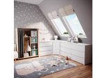 Vicco Armadio Multifunzione Doros, 100 X 146.6 Cm Con Box Pieghevole, Sonoma