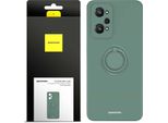 Spacecase Custodia Ad Anello In Silicone Per Realme Gt Neo 2/Neo 3T/GT2 Verde