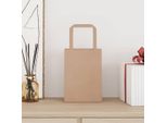 Vidaxl Sacchetti Di Carta 250 Pezzi Con Manici Marrone 15X8X21 Cm