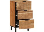Vidaxl Credenza Naturale 40 X 33,5 X 75 Cm In Legno Massiccio Di Acacia