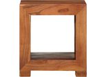 Tavolino 37X29X40 Cm In Legno Massiccio Di Acacia
