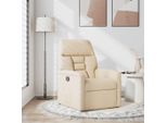 Vidaxl Poltrona Relax In Tessuto Microfibra Beige