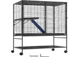 Succebuy 39" Gabbia In Metallo Per Furetti, Grande Gabbia Critter Nation A 2 Livelli. Ideale Per Vari Animali Di Piccola Taglia, Criceti, Porcellini D'india, Cincillà, Scoiattoli, Ricci, Conigli"