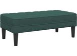 Syfax™ Panchina Con Cuscino Verde Scuro 113 X 57 X 39 Cm Velluto