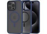Custodia Magnetica Per Magsafe Spacecase Hybrid Mag Per Iphone 15 Pro Max Blu