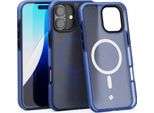 Custodia Magnetica Per Magsafe Spacecase Hybrid Fusion Mag Per Iphone 16 Plus Blu