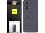Spacecase Custodia Ad Anello In Silicone Per Realme Gt Neo 2/Neo 3T/GT2 Nero