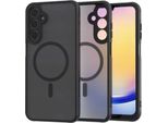 Custodia Magnetica Per Magsafe Spacecase Hybrid Mag Per Galaxy A25 5G Nero