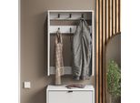 Vicco Appendiabiti Da Parete Eliza, 60 X 85 Cm, Bianco