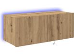 Vidaxl Mobile Tv A Parete Artisan Oak 80 X 35 X 31 Cm Materiale A Base Di Legno