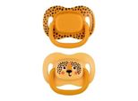 Canpol Babiesboo Succhietto Simmetrico In Silicone, Arancione, Misura 6-18 Mesi, Confezione Da 2
