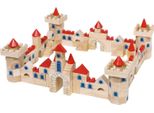 Goki 58984 Set Di Costruzioni Del Castello, Rosso/Natura