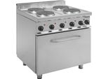 Piano Cottura Elettrico Con Forno Elettrico Modello E7/Cuet4Le, Dimensioni: L 800 X P 700 X H 850