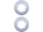 2X Hella 8DD 355 127-351 Disco Freno Asse Posteriore