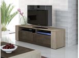 Mobile Tv Con 2 Cassetti E 2 Ripiani - Colore Marrone E Rovere - Sumai