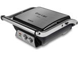 Sogo SS-7137 Griglia Elettrica, Piastra Per Panini E Panini, Apertura A 180º, Con Timer E Controllo Della Temperatura, Potenza 2000 Watt Colore Grigio Metallizzato E Nero