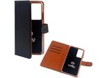 Celly Wally Custodia Per Cellulare 17,3 Cm (6.8") Custodia A Libro Nero, Marrone"