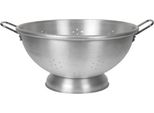 Stalgast Scolapasta Rotondo In Acciaio Inox 47Cm - Maniglie - Scolapasta Per Cucina - Opaco