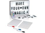 Lightbox Led Easymaxx Con 173 Lettere E Simboli, Set Di Scrittura Incluso (3 Penne E 20 Schede)