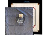 Carrom Ama-8 Mm - 12 Kg. 74X74 Cm - 82X82 Cm - Gioco Karrom - Torneo - Incluso Coperchio Incluso Coperchio