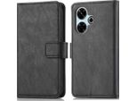 Imoshion Custodia Per Xiaomi Redmi 13 (4G) - Flip Cover Libreria Flip - Nero