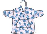 Aymax Felpa Poncho Pullover Plaid Stitch Kinder, Rosa, Taglia Unica