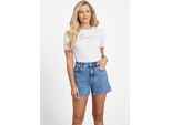 T-Shirt Bianca Da Donna Di Guess, Camicetta In Cotone, Taglia S