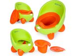 Vasino Per Bambini, Inserto Estraibile, Piedini Antiscivolo, Verde, Ecotoys