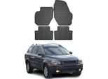 2002-2015 Volvo XC90 Tappetini In Gomma Nero 4 Pz