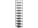 Scarpiera Isak | 33 X 33 X 173 Cm | Nero
