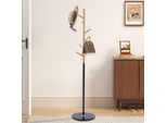 Appendiabiti A Piantana Viola | Ø37 X 172 Cm | Faggio / Metallo