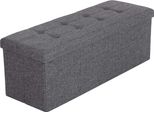 Sgabello Grigio Scuro In Mdf - 15 P X 43 L X 15 H