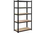 Scaffale In Acciaio Per Carichi Pesanti Con 5 Ripiani, Portata 875 Kg, 40 X 90 X 180 Cm