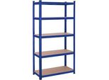 Scaffale In Acciaio A 5 Ripiani, 875 Kg, 40X90X180Cm, Blu