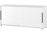 Credenza Con Ante Scorrevoli Tomori | 160 X 40 X 74 Cm | Bianco
