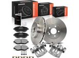 Frankberg 2X Pinza Freno+2X Dischi Freno+4X Pastiglie Freno Anteriori Per Mercedes-Benz Classe V W447 Viano W639